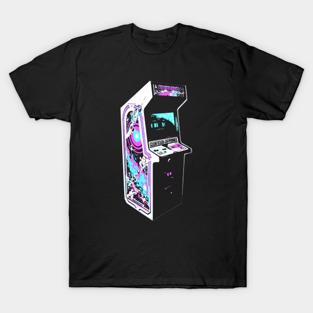 Space Duel Retro Arcade Game T-Shirt by C3D3sign